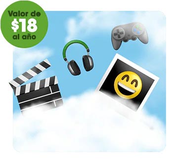 150 GB de almacenamiento en la nube y un valor de $18 por año