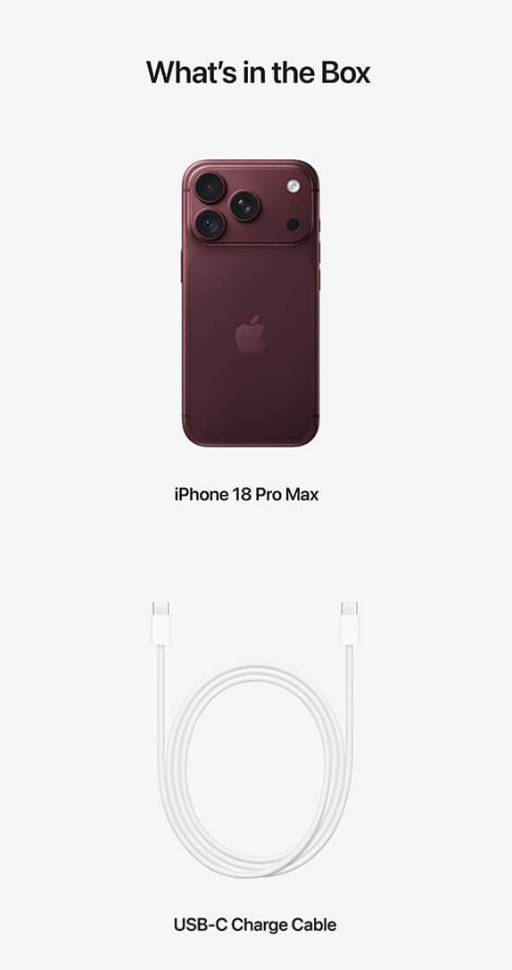Parte posterior de Apple iPhone 18 Pro Max
