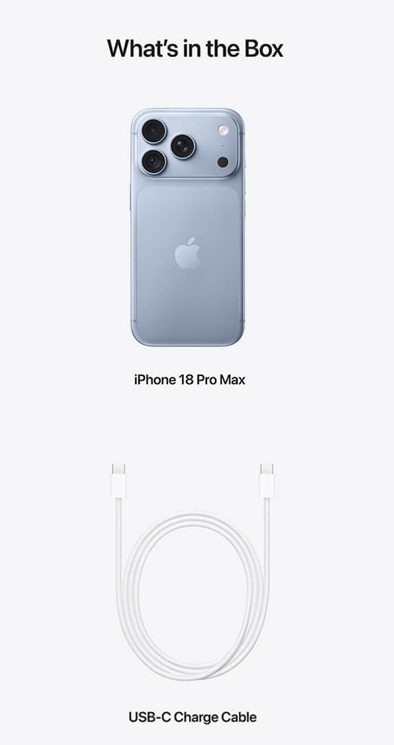Parte posterior de Apple iPhone 18 Pro Max