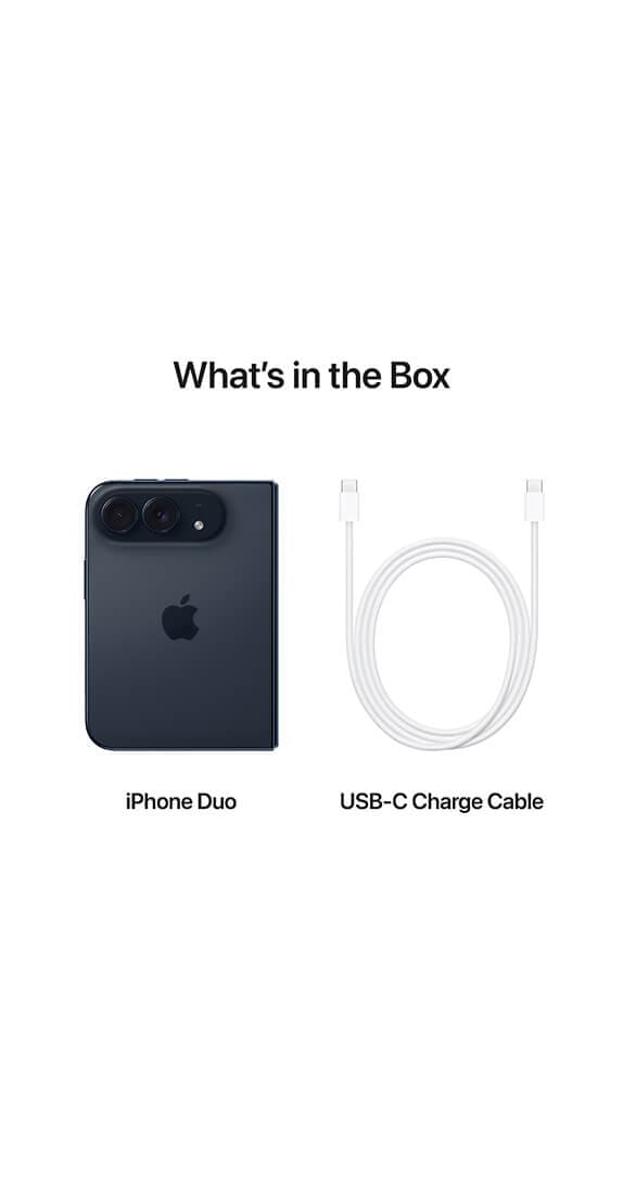 Back of Apple iPhone Duo
