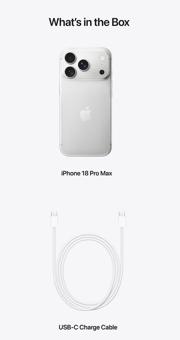 Parte posterior de Apple iPhone 18 Pro Max