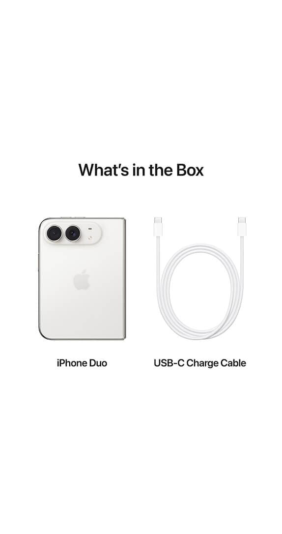 Back of Apple iPhone Duo