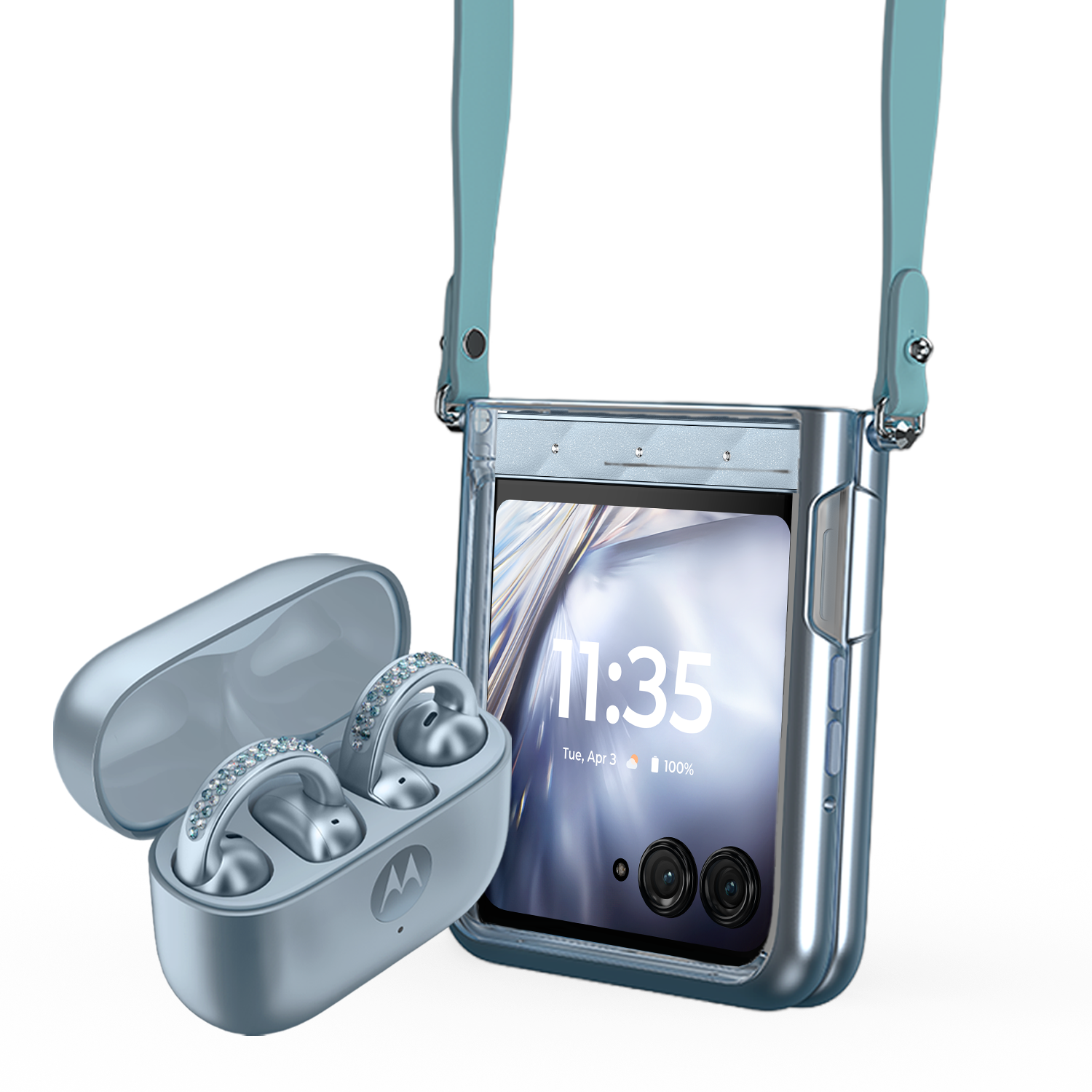 Parte trasera del Motorola razr - Swarovski