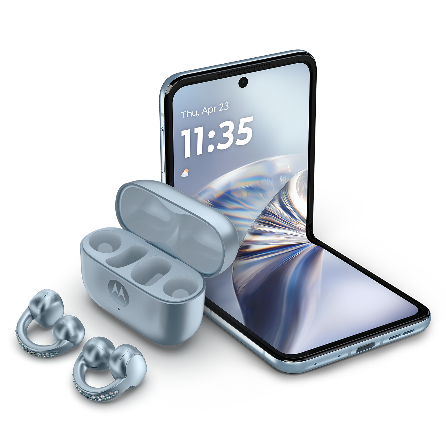 Lateral del Motorola razr - Swarovski