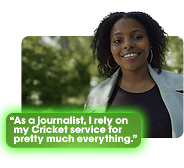 Imagen de Wangechi W y cita textual: "como periodista, dependo de mi servicio de Cricket para casi todo".