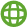 Círculo verde con líneas horizontales y verticales sobre fondo blanco