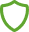 Escudo verde sobre fondo blanco
